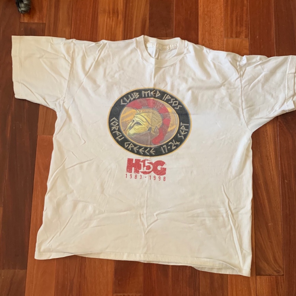 Vintage Greece Harley owners group shirt